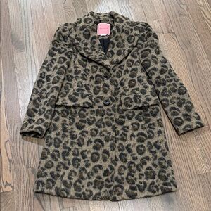 Kate Spade Leopard Print Coat